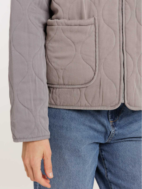 Veste paddée grise femme