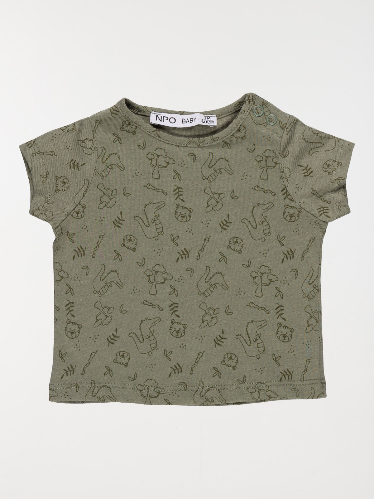 T-shirt motifs animaux garçon (3-24M)
