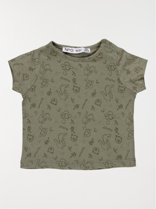 T-shirt motifs animaux garçon (3-24M)
