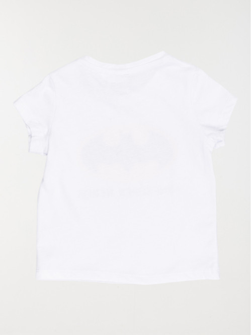 T-shirt mini Batman blanc garçon (3-24M)
