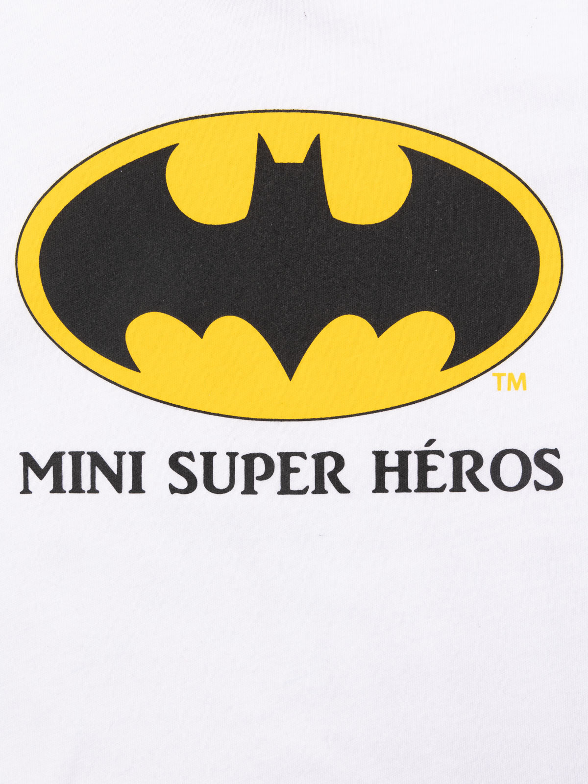T-shirt mini Batman blanc garçon (3-24M)