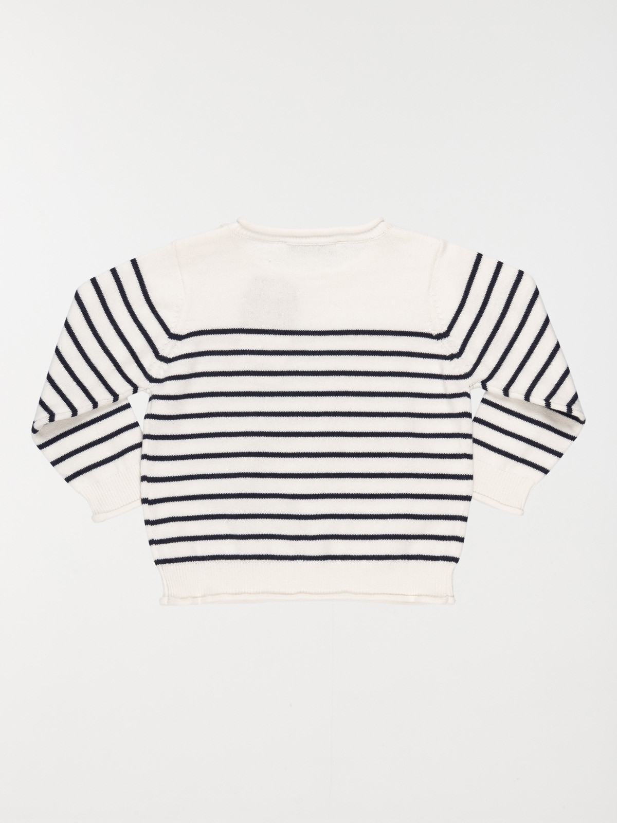 Pull rayé blanc bébé (3-36M) Pull rayé blanc bébé (3-36M)