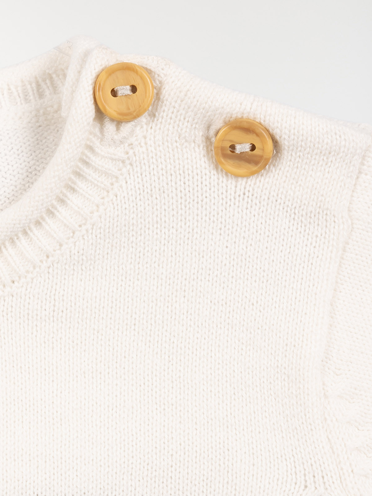 Pull rayé blanc bébé (3-36M) Pull rayé blanc bébé (3-36M)