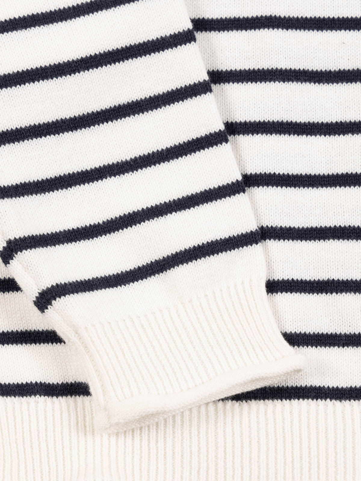 Pull rayé blanc bébé (3-36M) Pull rayé blanc bébé (3-36M)