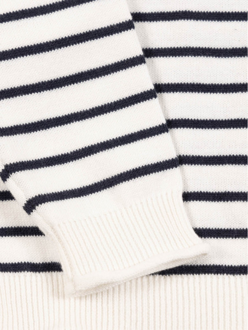 Pull rayé blanc bébé (3-36M)