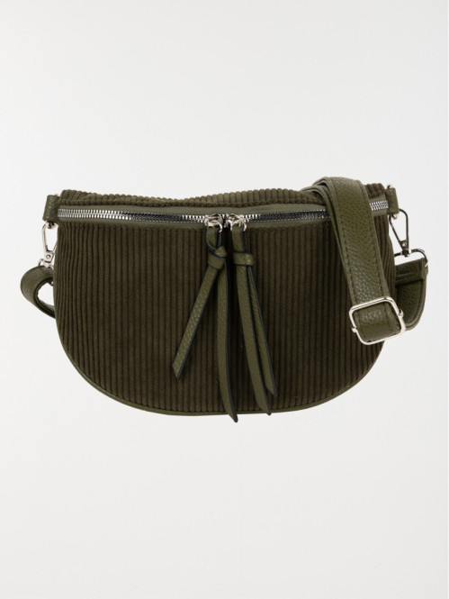 Sac banane velours femme