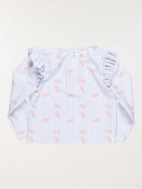 T-shirt de bain anti-UV fille (3-24M)