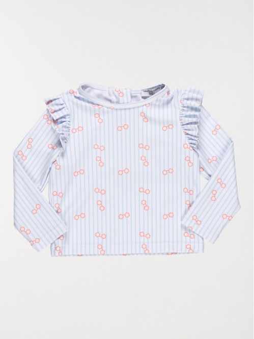 T-shirt de bain anti-UV fille (3-24M)