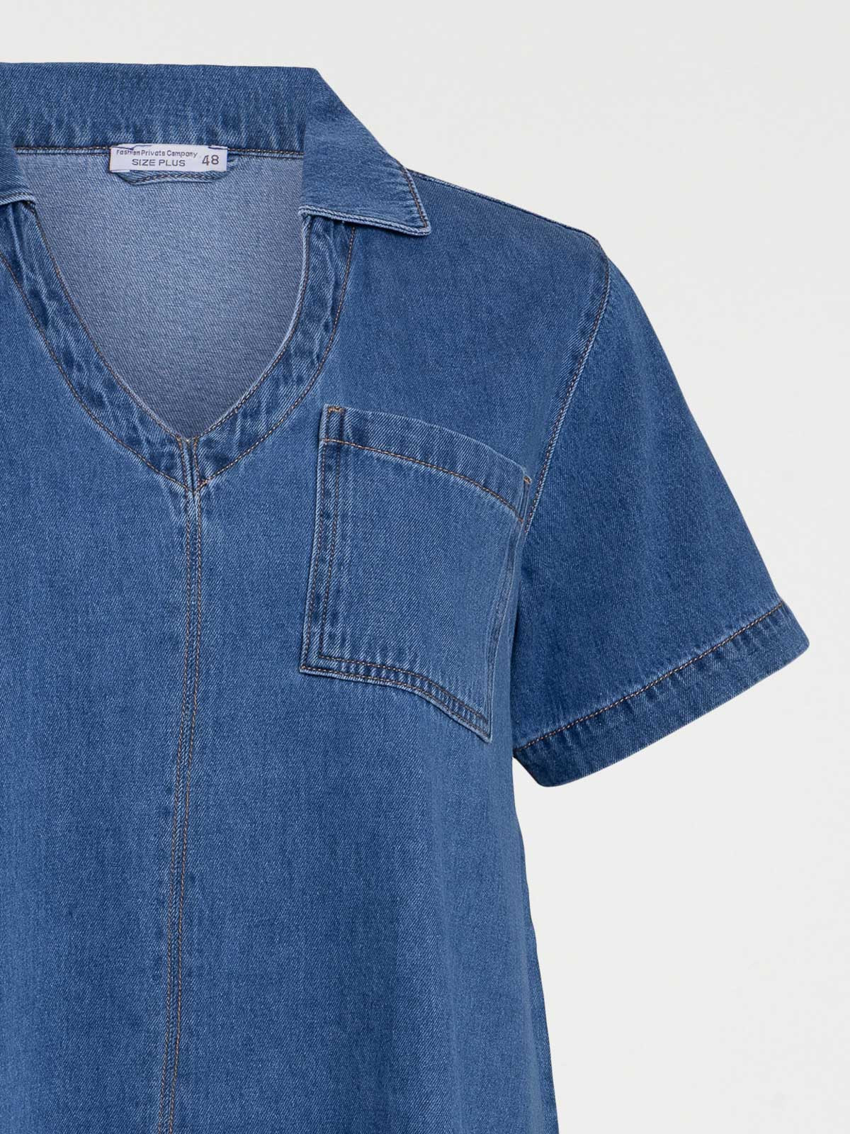 Robe en jean grande taille femme