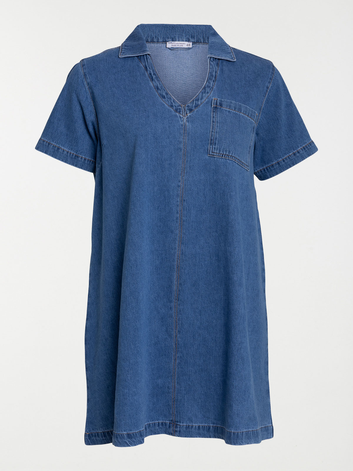 Robe en jean grande taille femme