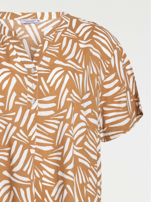 Robe courte imprimée grande...