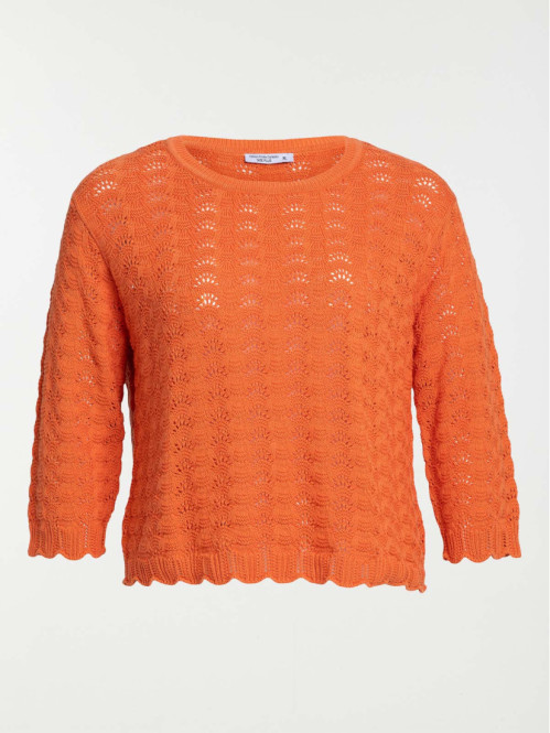 Pull maille crochet grande...