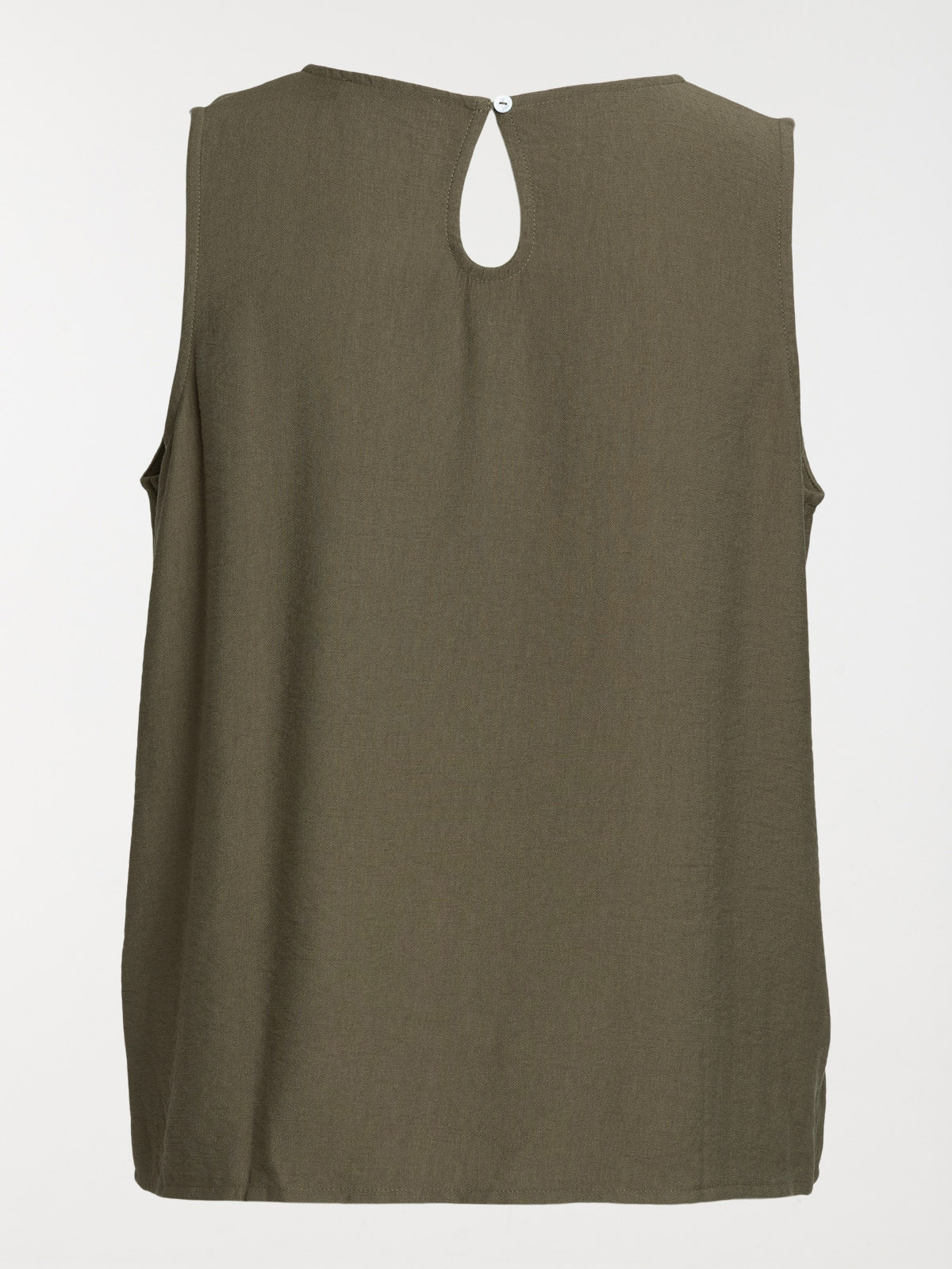 Top vert sombre grande taille femme