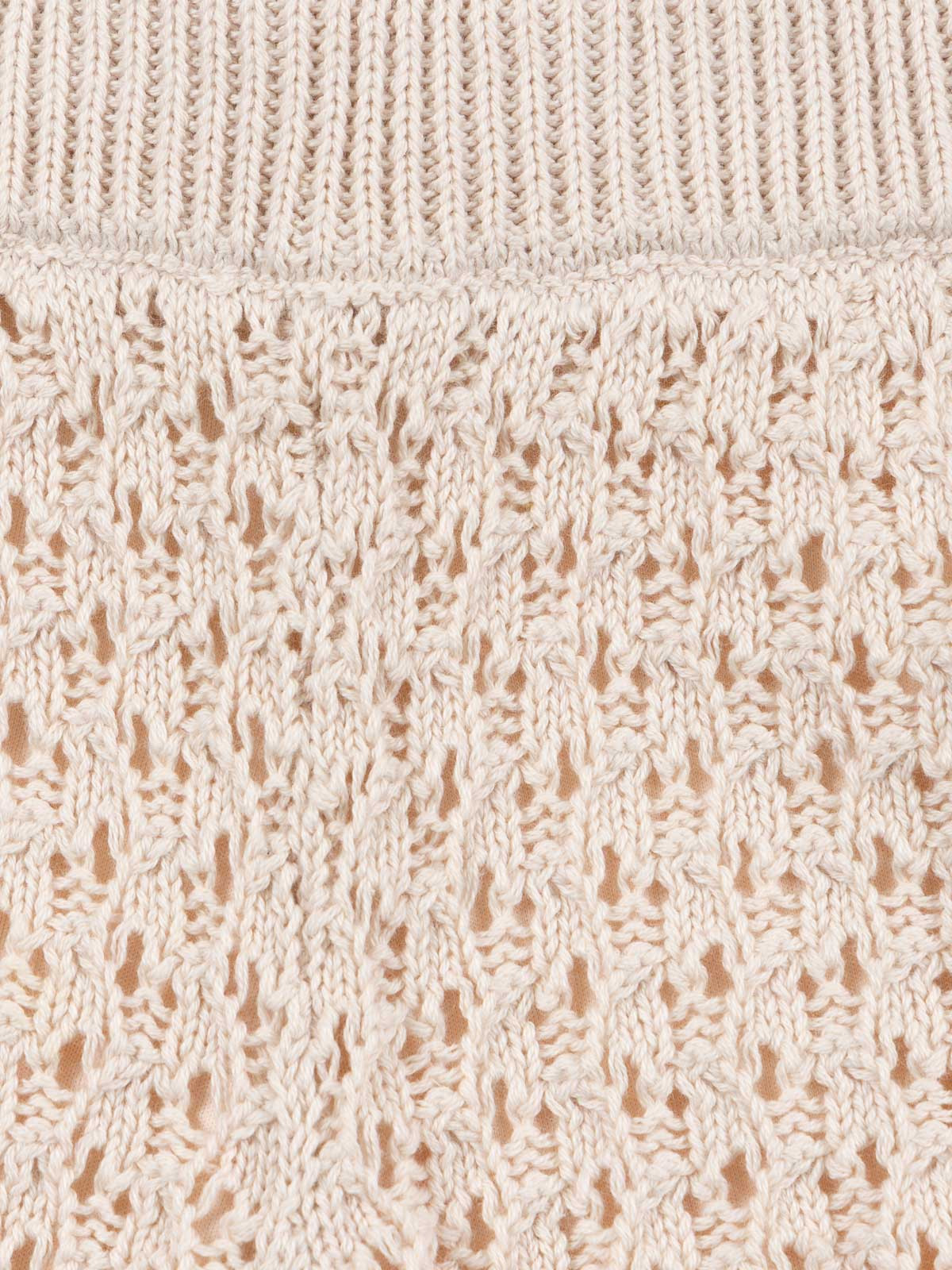 Short crochet crème grisée fille (XXS-M)