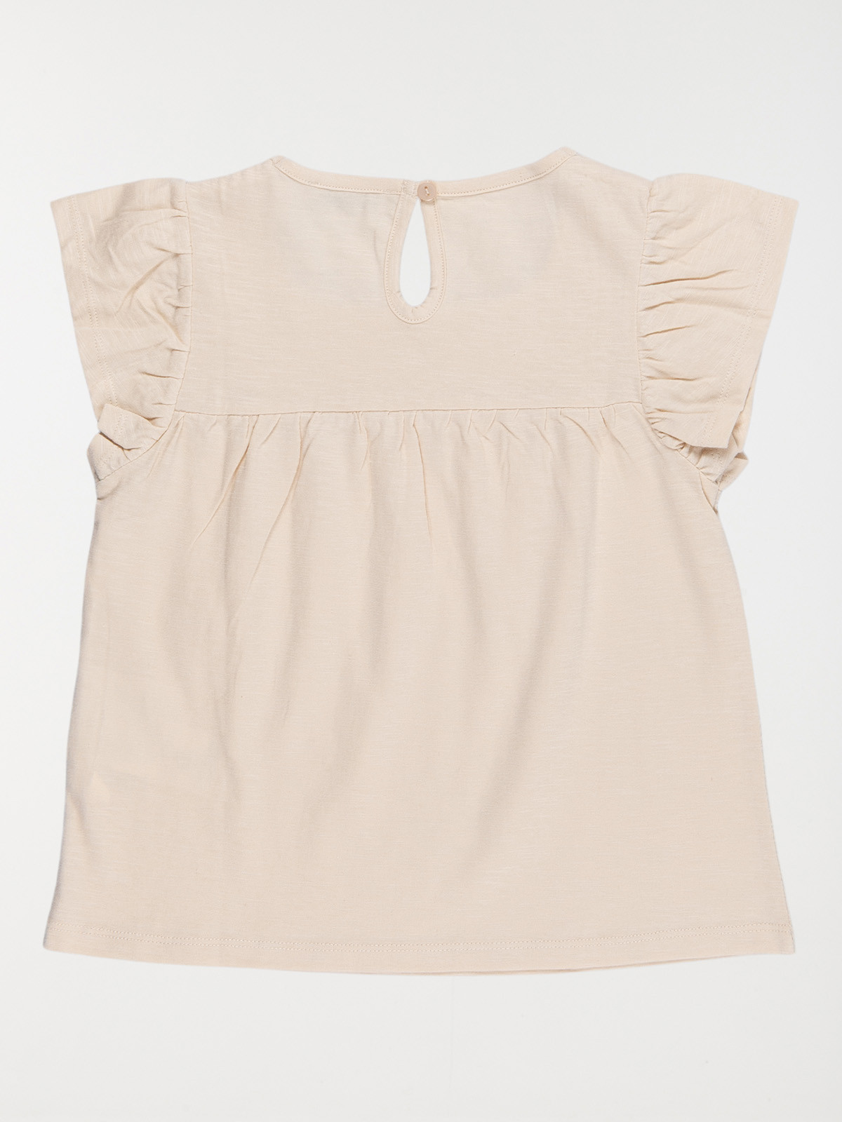 T-shirt fleurs en relief fille (3-12A)
