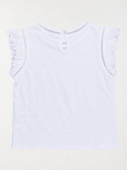 T-shirt manches volantées...