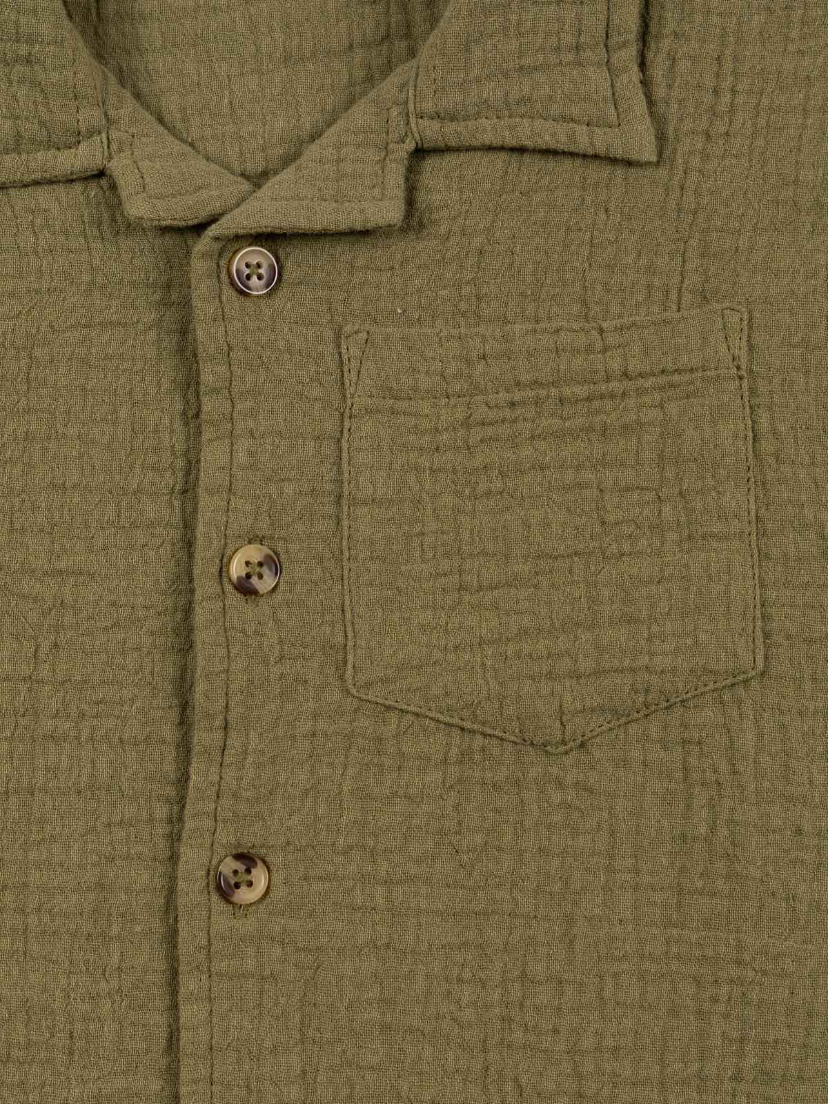 Chemisette olive fiesta garçon (3-12A) Chemisette olive fiesta garçon (3-12A)