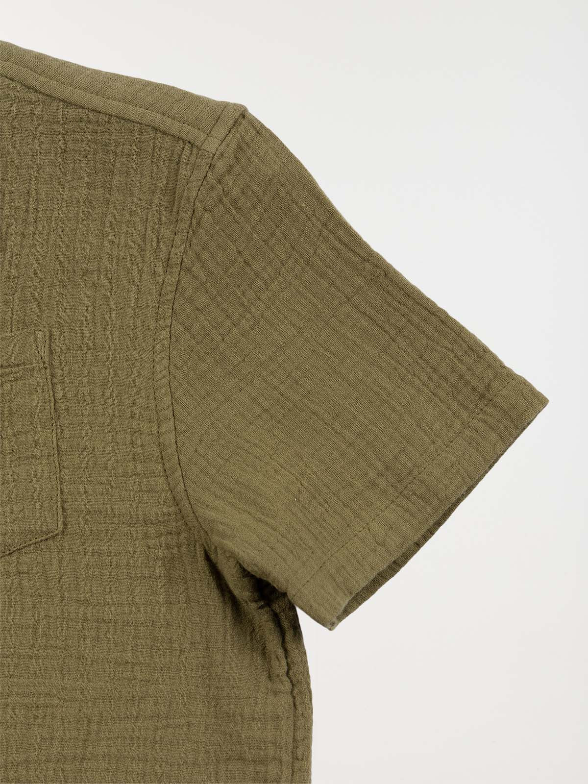 Chemisette olive fiesta garçon (3-12A) Chemisette olive fiesta garçon (3-12A)