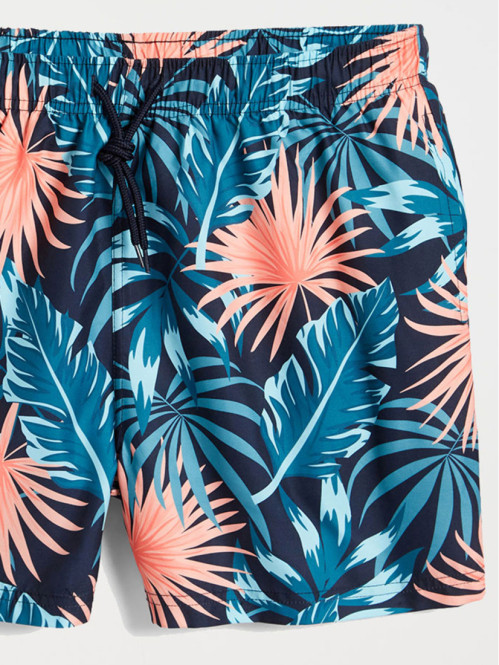 Short de bain fleurs tropicales homme