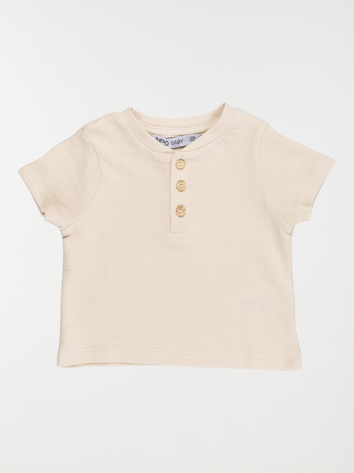Tee-shirt boutonné garçon (3-36M)