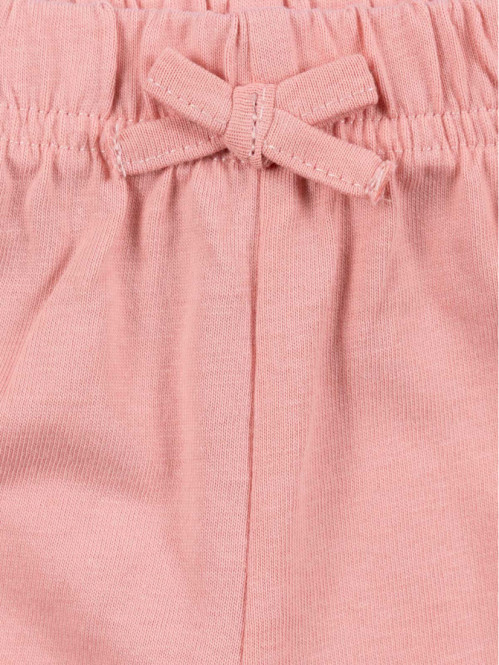 Short uni rose fille (3-36M)