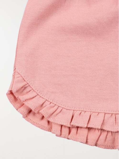 Short uni rose fille (3-36M)