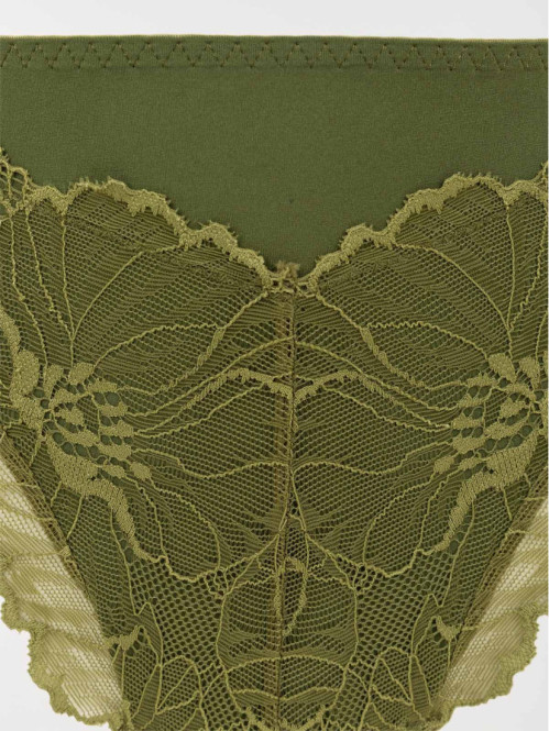 Culotte en dentelle chive...