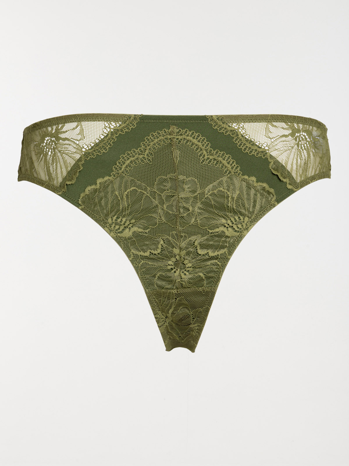 Tanga en dentelle fleurie femme (46-56)