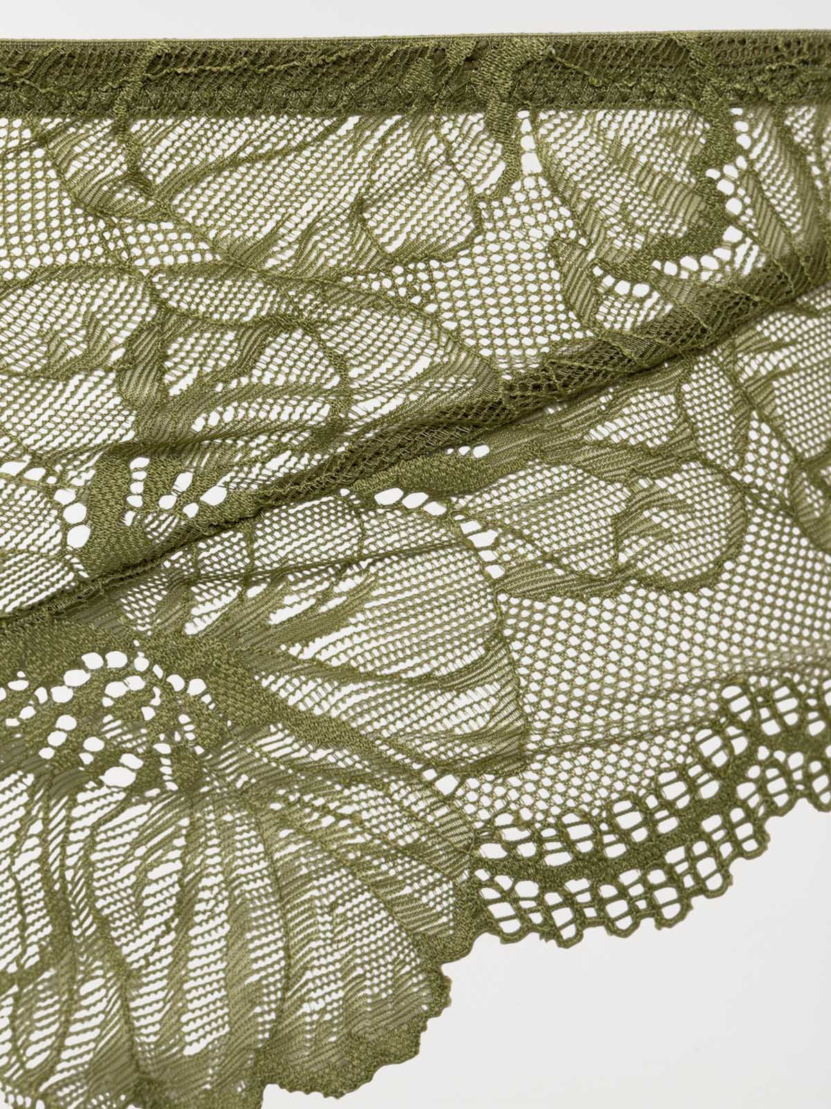 Tanga en dentelle fleurie femme (46-56)