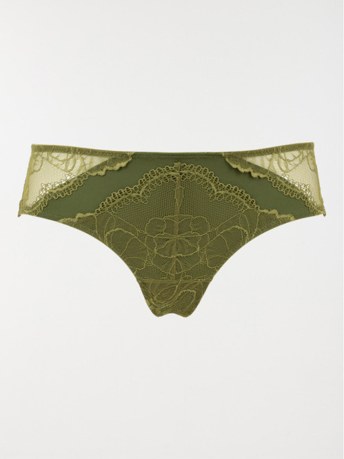 Shorty en dentelle chive...