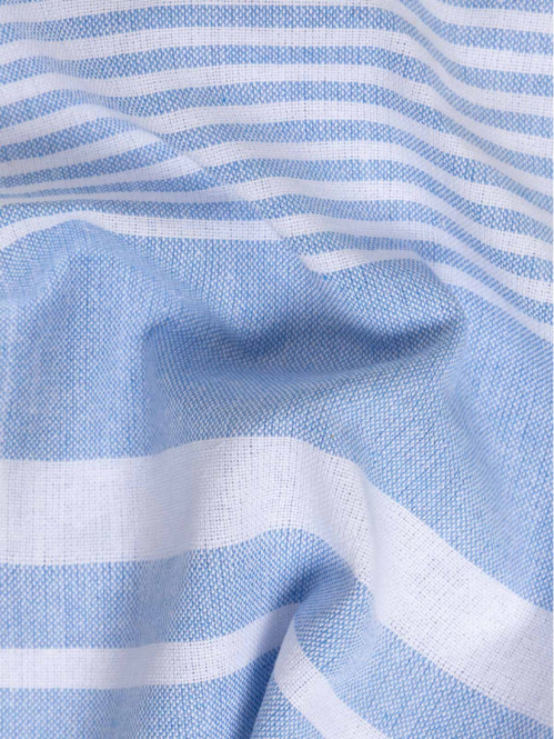 Fouta rayée bleue 80 x 150 cm