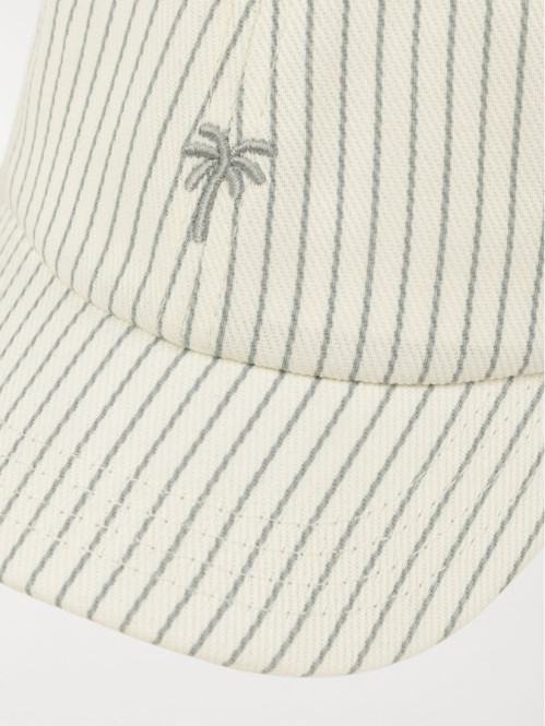 Casquette rayée broderie...