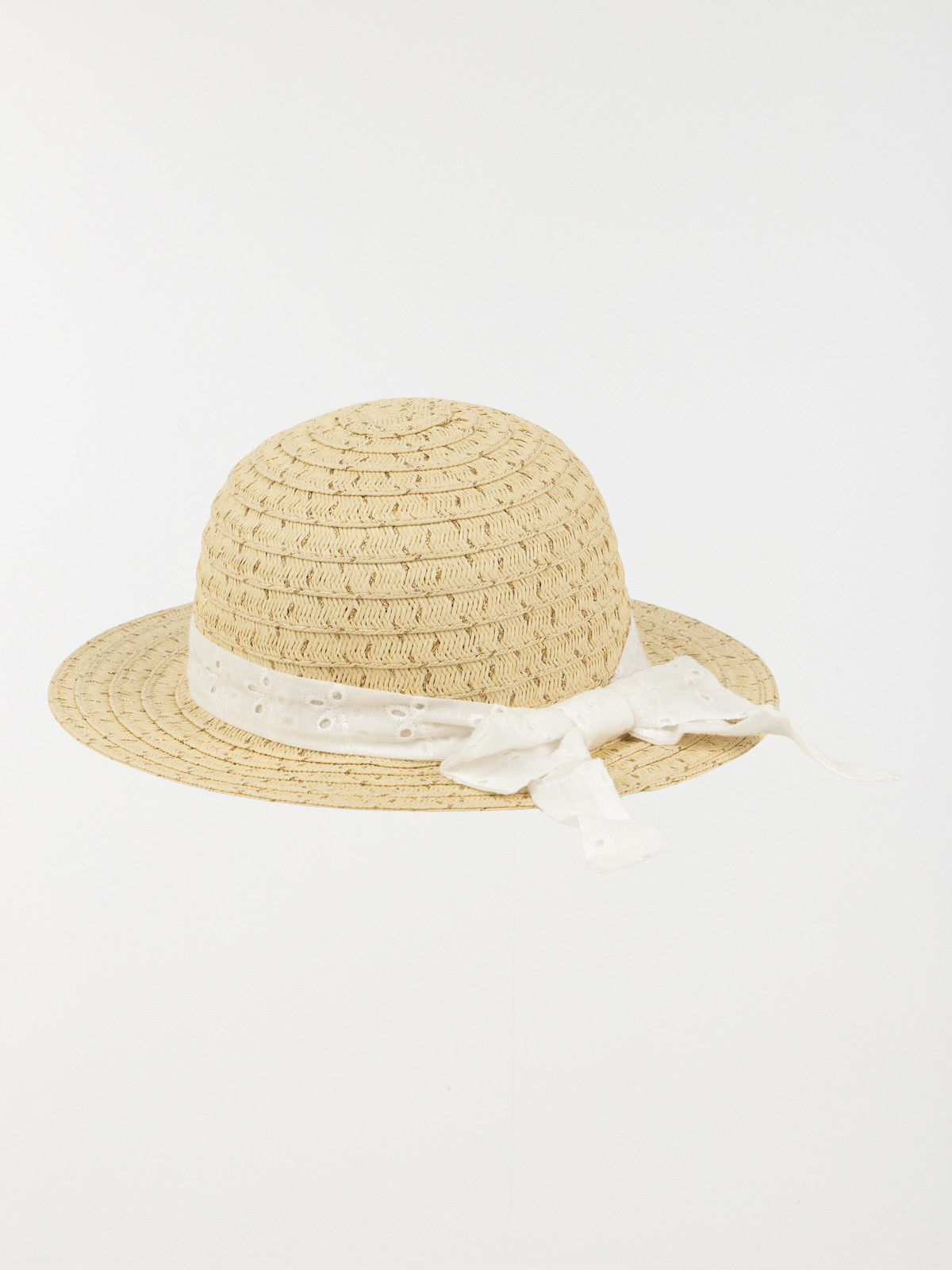 Chapeau de paille ruban blanc fille Chapeau de paille ruban blanc fille