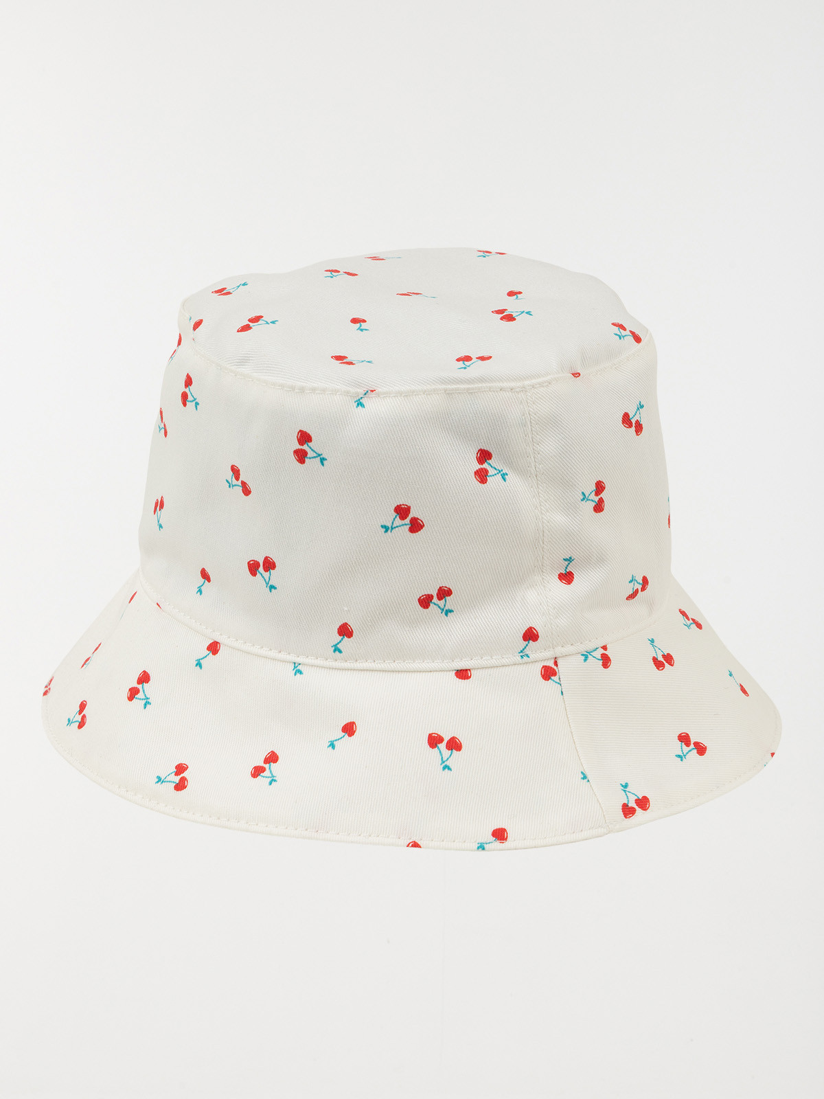 Bob écru motif cerises enfant Bob écru motif cerises enfant