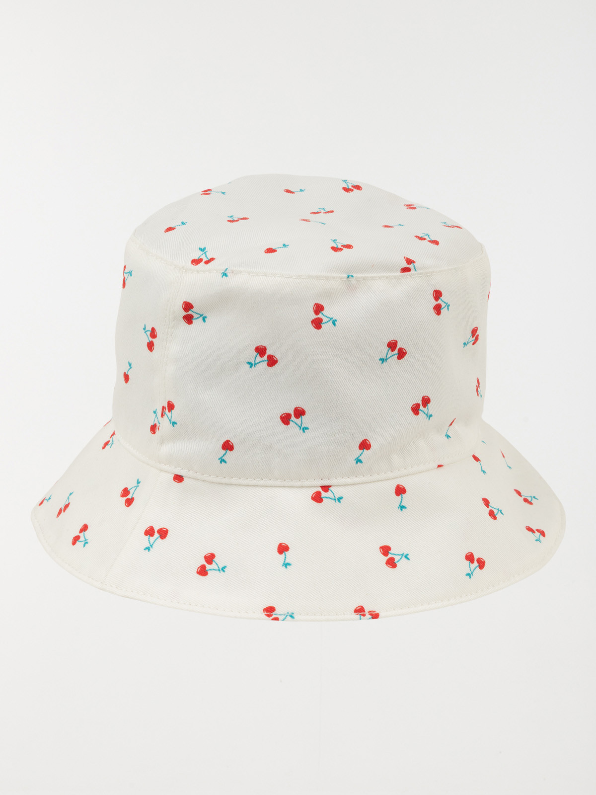 Bob écru motif cerises enfant Bob écru motif cerises enfant