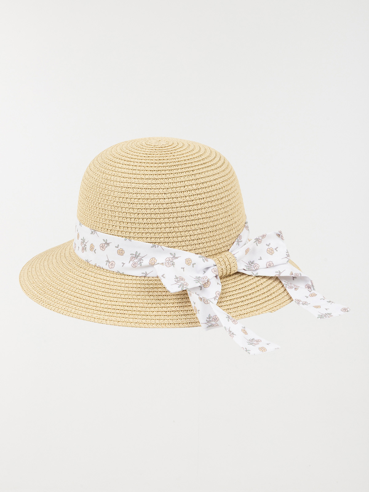 Chapeau de paille ruban fleuri fille Chapeau de paille ruban fleuri fille