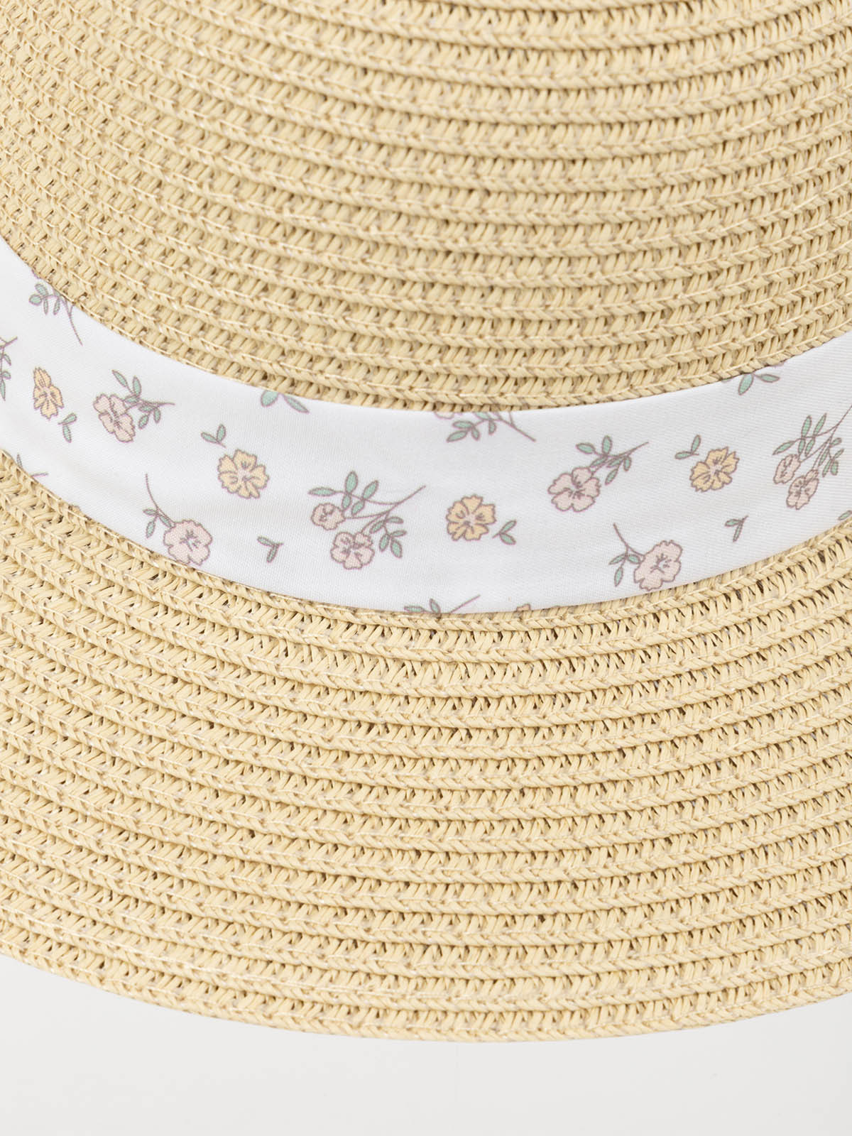 Chapeau de paille ruban fleuri fille Chapeau de paille ruban fleuri fille