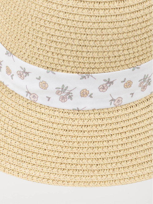 Chapeau de paille ruban...