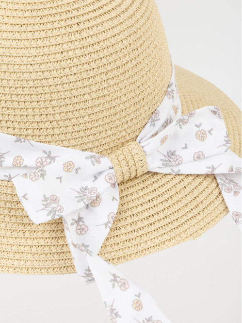 Chapeau de paille ruban...