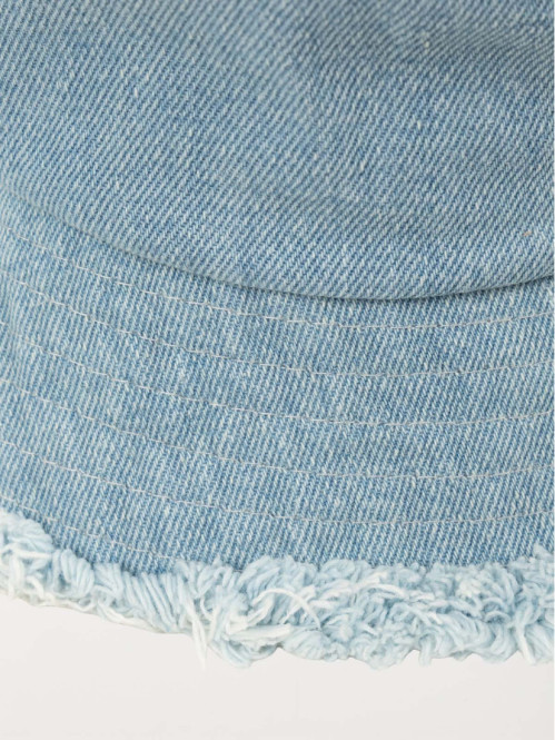 Bob frangé denim stone femme