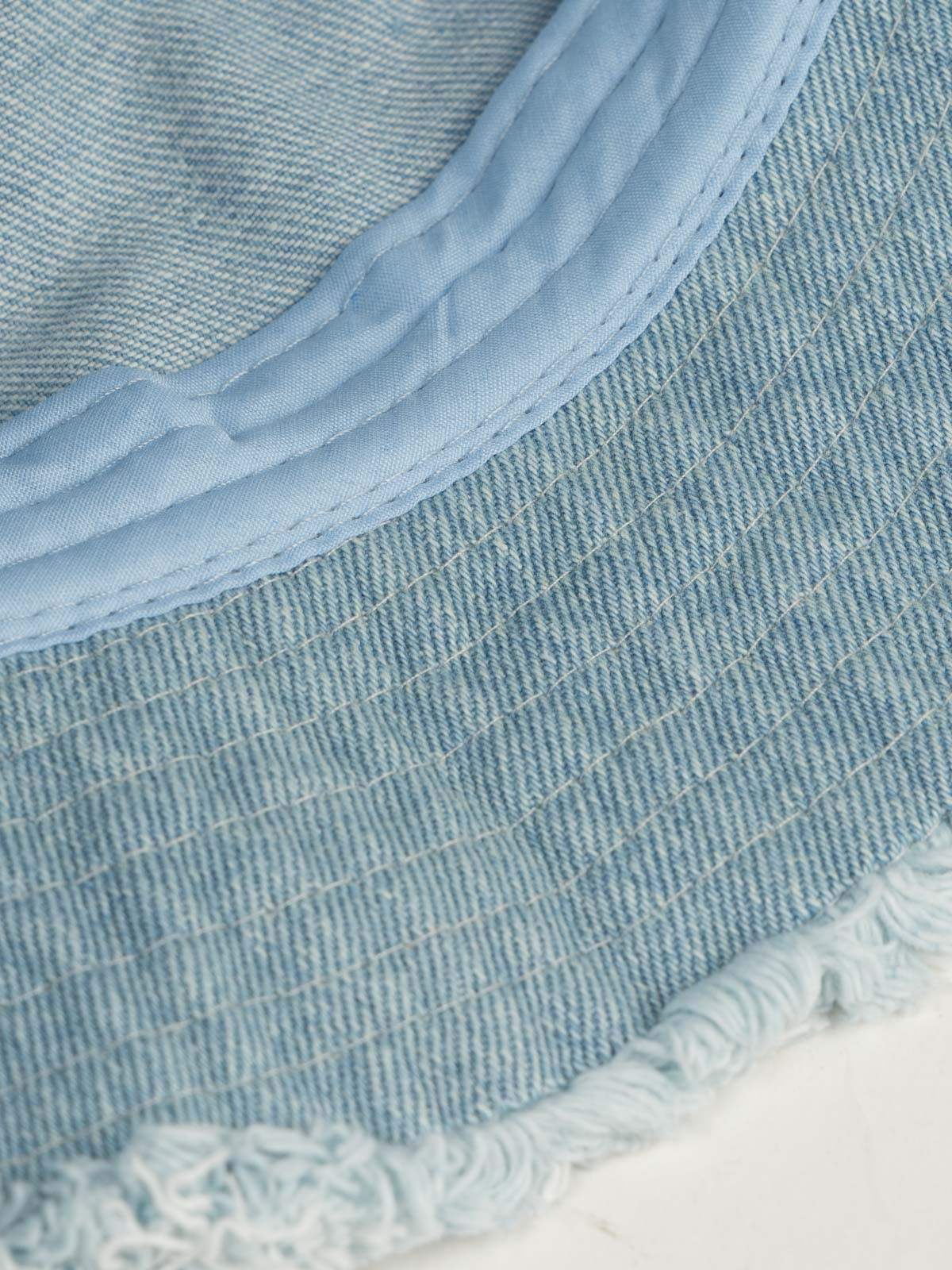 Bob frangé denim stone femme Bob frangé denim stone femme