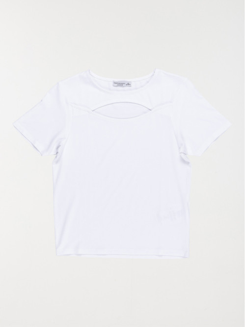 T-shirt découpe fantaisie...