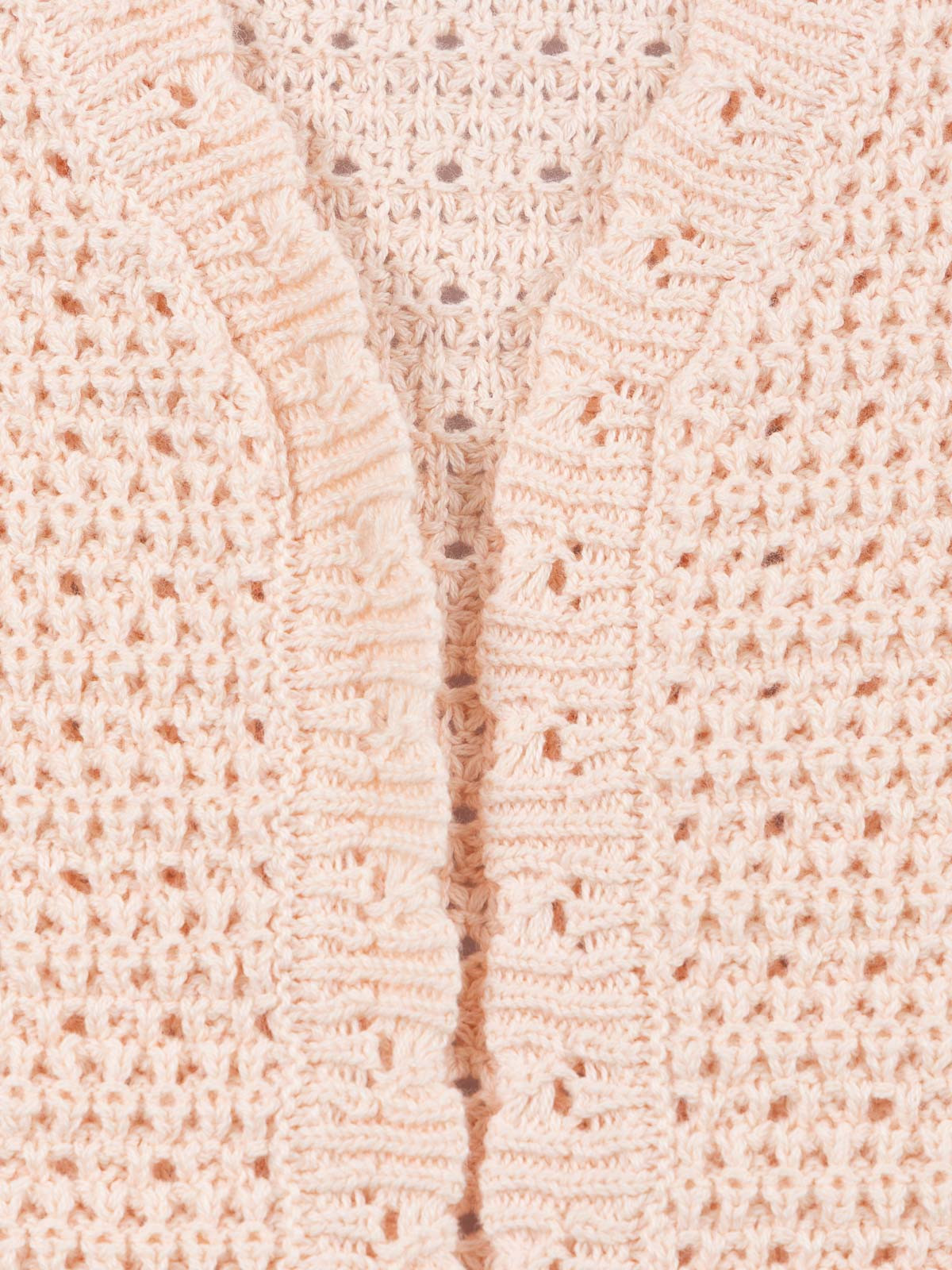 Gilet maille crochet fille (XXS-M)