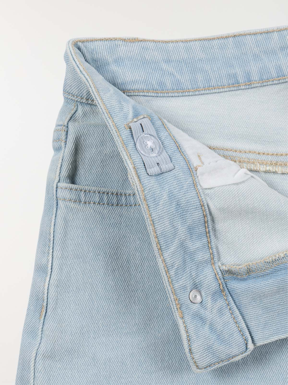 Short basique bleach denim fille (XXS-M)