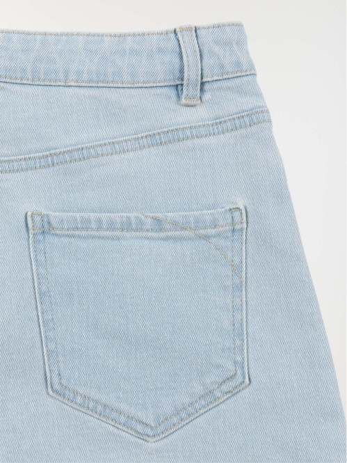 Short basique bleach denim...