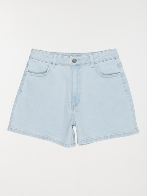 Short basique bleach denim...