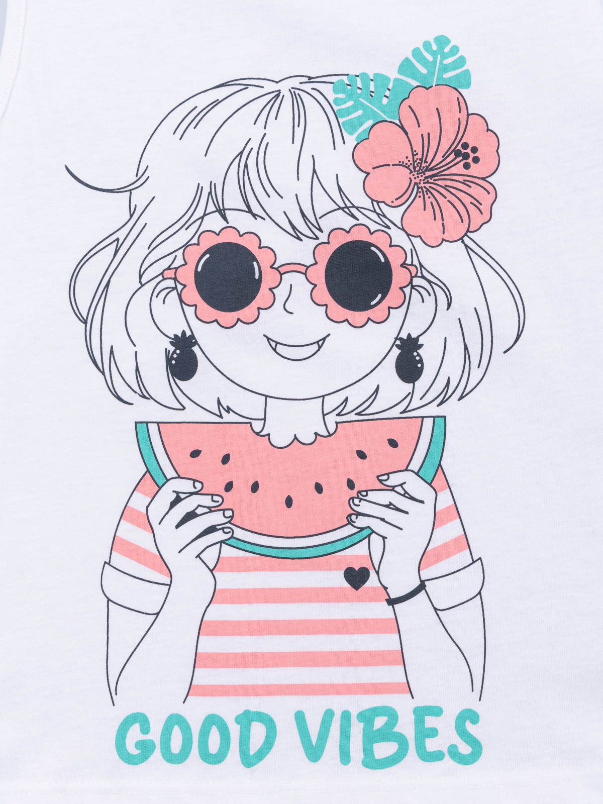 Débardeur blanc fille (3-12A)