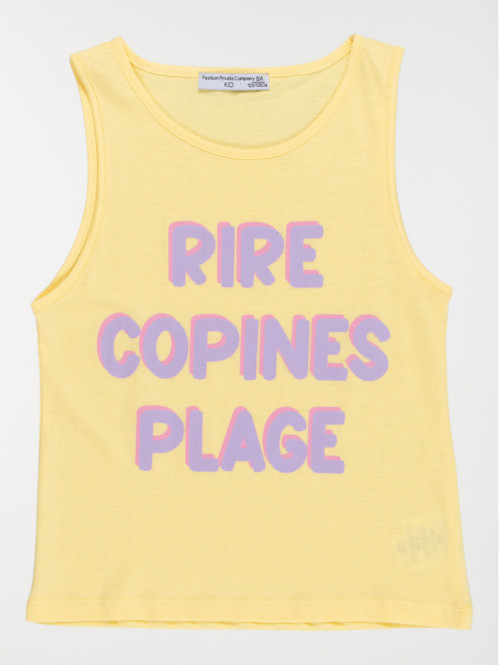 Débardeur message copines...