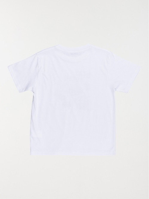 T-shirt blanc motif soda...