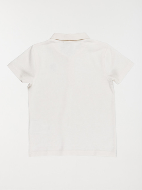 Polo écru 100% coton garçon...